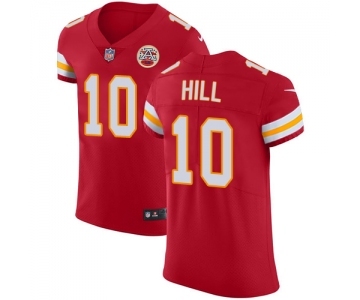 Men's Nike Kansas City Chiefs #10 Tyreek Hill Red Team Color Vapor Untouchable Elite Player NFL Jersey