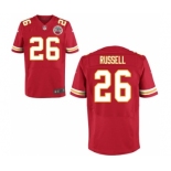 Men's Nike Kansas City Chiefs #26 KeiVarae Russell Elite Red Team Color NFL Jersey