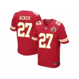 Men's Nike Kansas City Chiefs #27 Kenneth Acker Elite Red Team Color NFL Jersey