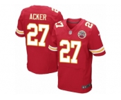 Men's Nike Kansas City Chiefs #27 Kenneth Acker Elite Red Team Color NFL Jersey