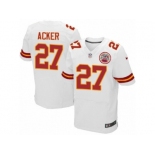 Men's Nike Kansas City Chiefs #27 Kenneth Acker Elite White NFL Jersey