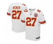 Men's Nike Kansas City Chiefs #27 Kenneth Acker Elite White NFL Jersey