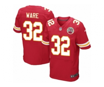 Men's Nike Kansas City Chiefs #32 Spencer Ware Elite Red Team Color NFL Jersey