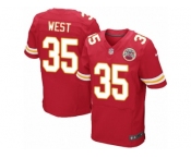 Men's Nike Kansas City Chiefs #35 Charcandrick West Elite Red Team Color NFL Jersey