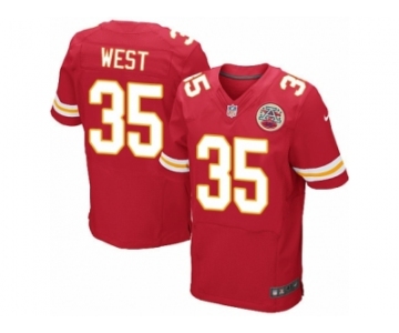 Men's Nike Kansas City Chiefs #35 Charcandrick West Elite Red Team Color NFL Jersey