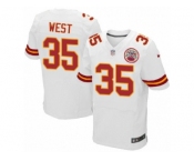 Men's Nike Kansas City Chiefs #35 Charcandrick West Elite White NFL Jersey