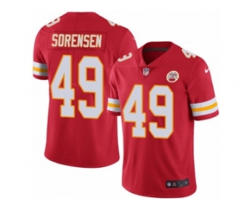 Men's Nike Kansas City Chiefs #49 Daniel Sorensen Elite Red Rush NFL Jersey