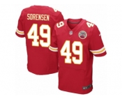 Men's Nike Kansas City Chiefs #49 Daniel Sorensen Elite Red Team Color NFL Jersey