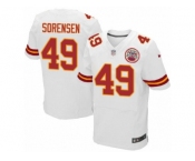 Men's Nike Kansas City Chiefs #49 Daniel Sorensen Elite White NFL Jersey