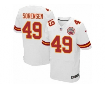 Men's Nike Kansas City Chiefs #49 Daniel Sorensen Elite White NFL Jersey