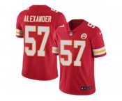 Men's Nike Kansas City Chiefs #57 D.J. Alexander Elite Red Rush NFL Jersey