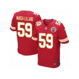 Men's Nike Kansas City Chiefs #59 Justin March-Lillard Elite Red Team Color NFL Jersey