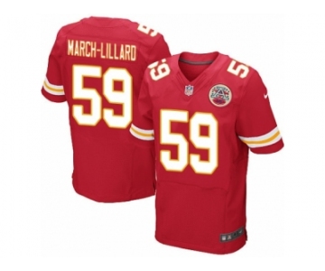 Men's Nike Kansas City Chiefs #59 Justin March-Lillard Elite Red Team Color NFL Jersey