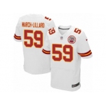 Men's Nike Kansas City Chiefs #59 Justin March-Lillard Elite White NFL Jersey