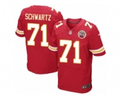 Men's Nike Kansas City Chiefs #71 Mitchell Schwartz Elite Red Team Color NFL Jersey