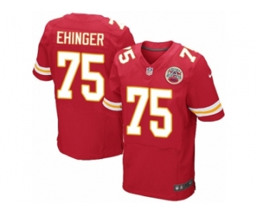 Men's Nike Kansas City Chiefs #75 Parker Ehinger Elite Red Team Color NFL Jersey