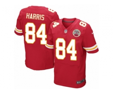 Men's Nike Kansas City Chiefs #84 Demetrius Harris Elite Red Team Color NFL Jersey