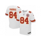 Men's Nike Kansas City Chiefs #84 Demetrius Harris Elite White NFL Jersey