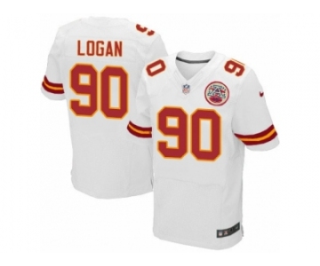 Men's Nike Kansas City Chiefs #90 Bennie Logan Elite White NFL Jersey