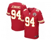 Men's Nike Kansas City Chiefs #94 Jarvis Jenkins Elite Red Team Color NFL Jersey