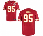 Men's Nike Kansas City Chiefs #95 Chris Jones Elite Red Team Color NFL Jersey