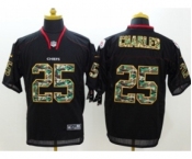 Nike Kansas City Chiefs #25 Jamaal Charles Black jerseys(Elite Camo Fashion)