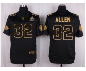 Nike Kansas City Chiefs #32 Marcus Allen Black Pro Line Gold Collection Jersey[Elite]