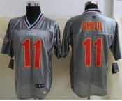 nike nfl jerseys kansas city chiefs #11 alex smith grey[Elite vapor]