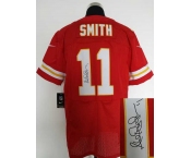 nike nfl jerseys kansas city chiefs #11 smith red[Elite signature]