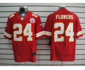 nike nfl jerseys kansas city chiefs #24 flowers red[Elite]