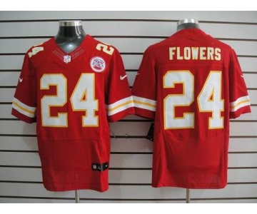 nike nfl jerseys kansas city chiefs #24 flowers red[Elite]