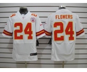 nike nfl jerseys kansas city chiefs #24 flowers white[Elite]