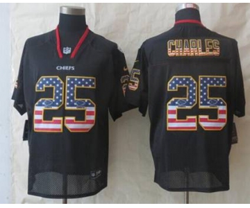 nike nfl jerseys kansas city chiefs #25 charles black[Elite USA flag fashion]