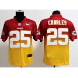 nike nfl jerseys kansas city chiefs #25 jamaal charles red-yellow[Elite drift fashion][second version]