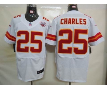 nike nfl jerseys kansas city chiefs #25 jamaal charles white[elite]