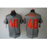 nike nfl jerseys kansas city chiefs #40 hillis grey[Elite shadow]