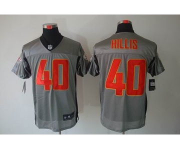 nike nfl jerseys kansas city chiefs #40 hillis grey[Elite shadow]