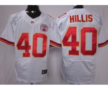 nike nfl jerseys kansas city chiefs #40 hillis white[Elite]