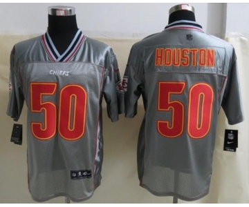 nike nfl jerseys kansas city chiefs #50 houston grey[Elite vapor][houston]