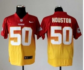 nike nfl jerseys kansas city chiefs #50 houston red-yellow[Elite drift fashion][second version][houston]