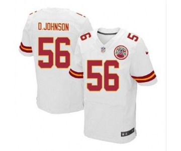 nike nfl jerseys kansas city chiefs #56 d.johnson white[Elite]