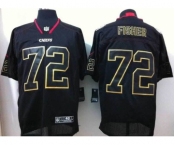 nike nfl jerseys kansas city chiefs #72 fisher black[Elite lights out]