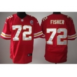 nike nfl jerseys kansas city chiefs #72 fisher red[Elite]