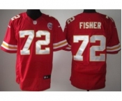 nike nfl jerseys kansas city chiefs #72 fisher red[Elite]