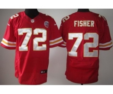 nike nfl jerseys kansas city chiefs #72 fisher red[Elite]