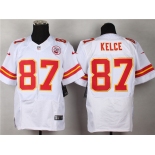 nike nfl jerseys kansas city chiefs #87 Travis Kelce white[Elite]