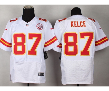 nike nfl jerseys kansas city chiefs #87 Travis Kelce white[Elite]