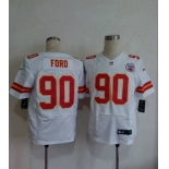 nike nfl jerseys kansas city chiefs #90 ford white[Elite]