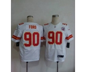 nike nfl jerseys kansas city chiefs #90 ford white[Elite]