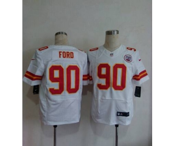 nike nfl jerseys kansas city chiefs #90 ford white[Elite]